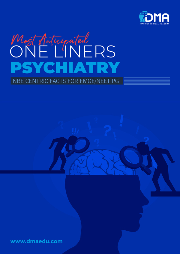 psychiatry LMR for FMGE 2021: Psychiatry